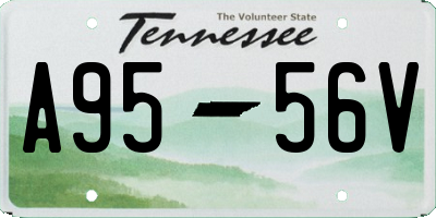 TN license plate A9556V