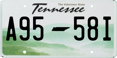 TN license plate A9558I