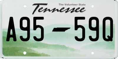 TN license plate A9559Q