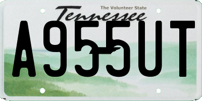 TN license plate A955UT