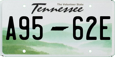 TN license plate A9562E