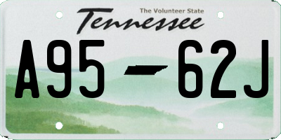TN license plate A9562J