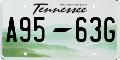 TN license plate A9563G