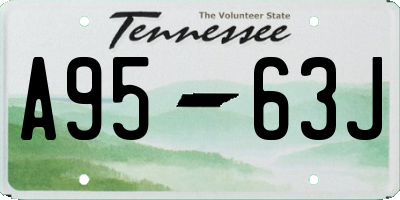 TN license plate A9563J