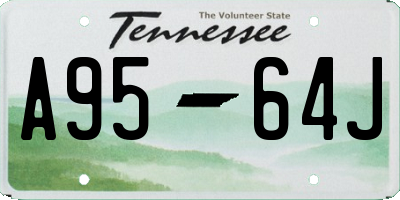 TN license plate A9564J