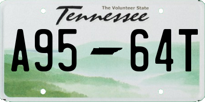 TN license plate A9564T
