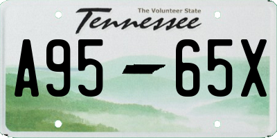 TN license plate A9565X