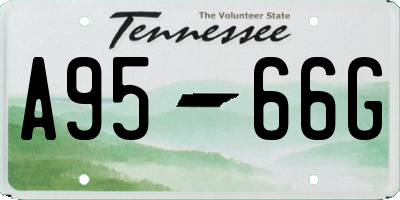 TN license plate A9566G
