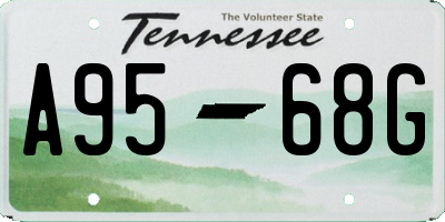 TN license plate A9568G