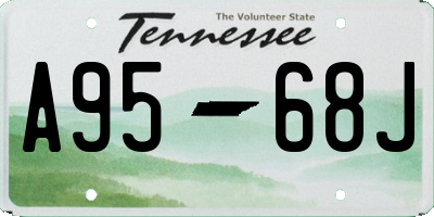 TN license plate A9568J