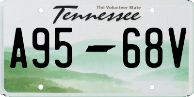 TN license plate A9568V