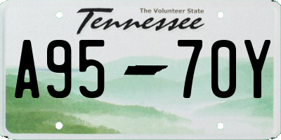 TN license plate A9570Y