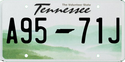 TN license plate A9571J