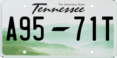 TN license plate A9571T