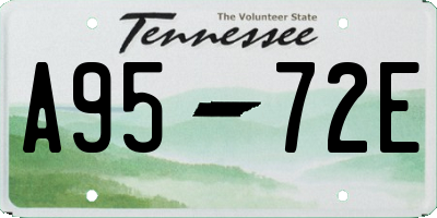 TN license plate A9572E