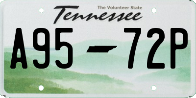 TN license plate A9572P
