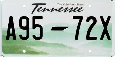 TN license plate A9572X