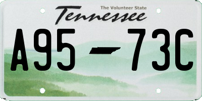TN license plate A9573C