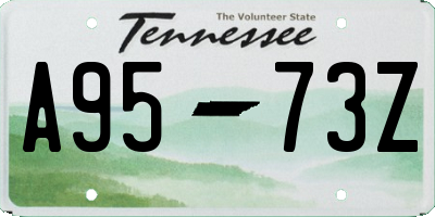TN license plate A9573Z