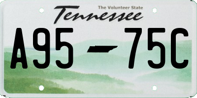 TN license plate A9575C