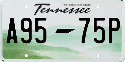 TN license plate A9575P