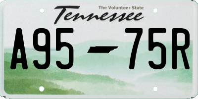 TN license plate A9575R