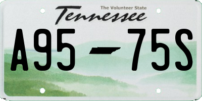 TN license plate A9575S