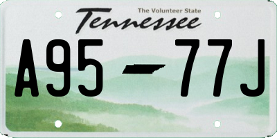 TN license plate A9577J
