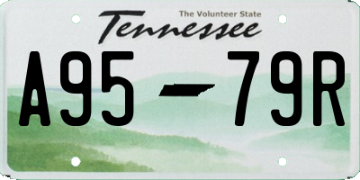 TN license plate A9579R