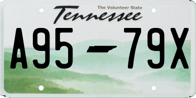 TN license plate A9579X