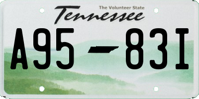 TN license plate A9583I