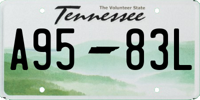TN license plate A9583L
