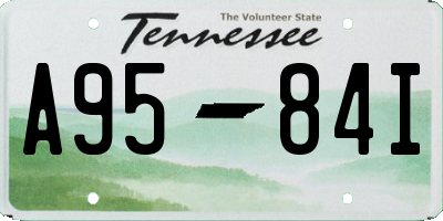 TN license plate A9584I