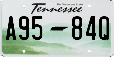 TN license plate A9584Q