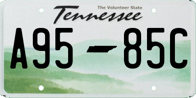 TN license plate A9585C