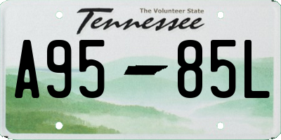 TN license plate A9585L