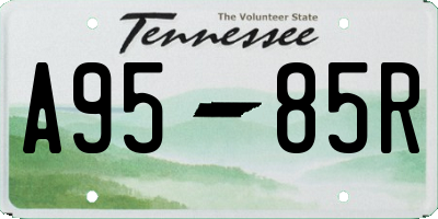 TN license plate A9585R