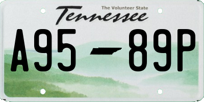 TN license plate A9589P