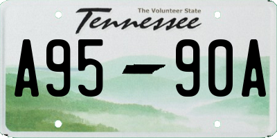 TN license plate A9590A