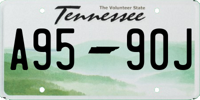 TN license plate A9590J