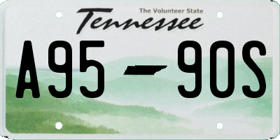 TN license plate A9590S