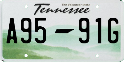 TN license plate A9591G