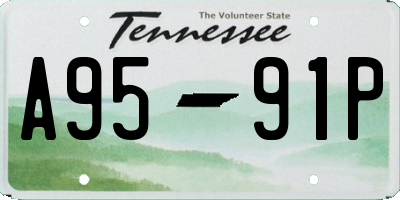 TN license plate A9591P