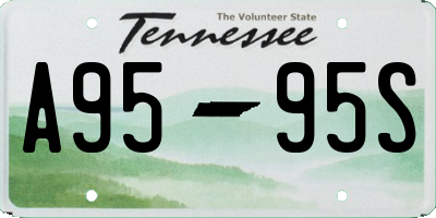 TN license plate A9595S