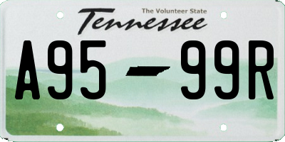 TN license plate A9599R