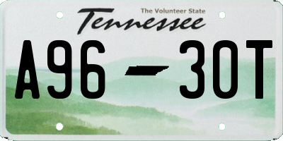 TN license plate A9630T