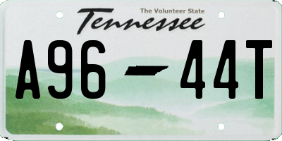 TN license plate A9644T