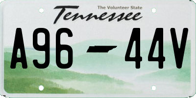 TN license plate A9644V
