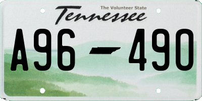 TN license plate A9649O