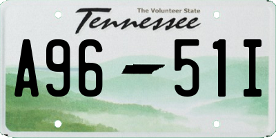 TN license plate A9651I